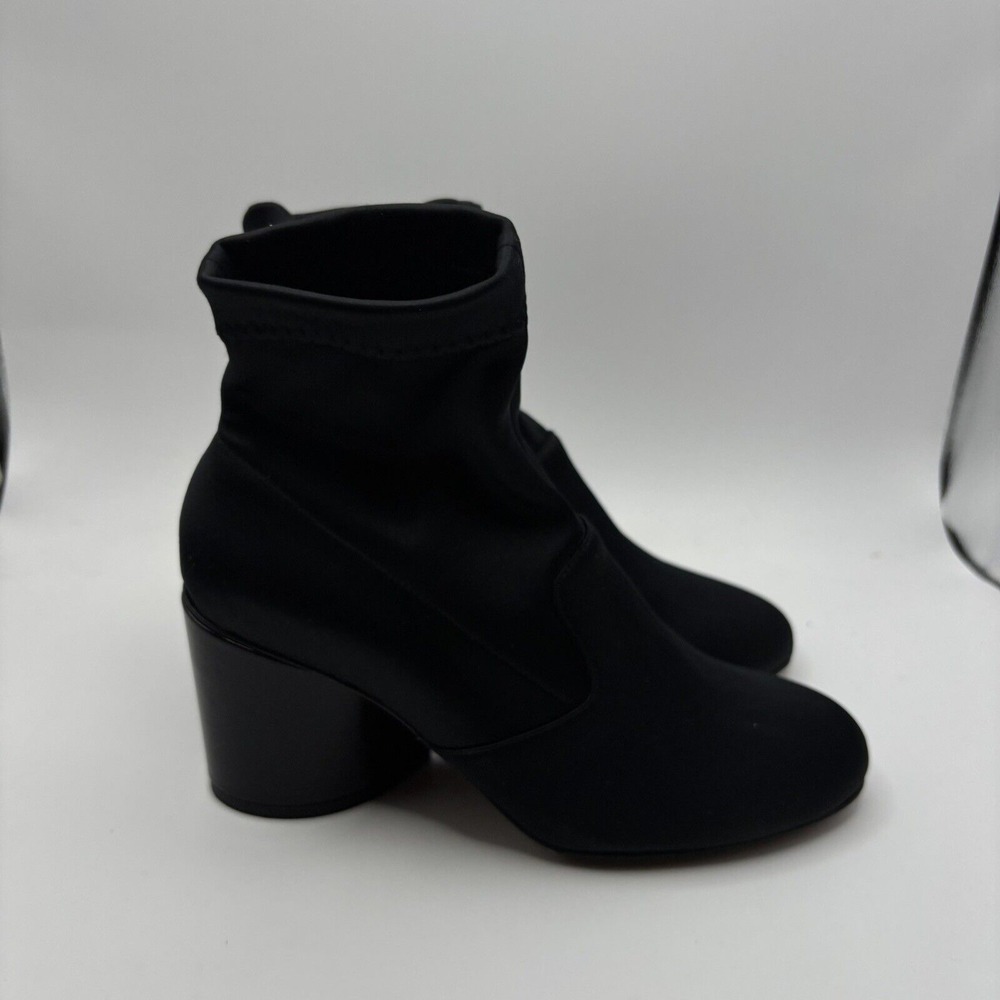 Robert Clergerie Koss Satin Stretch Boots Black Sz EU 36 US 5.5 New - Picture 4 of 9